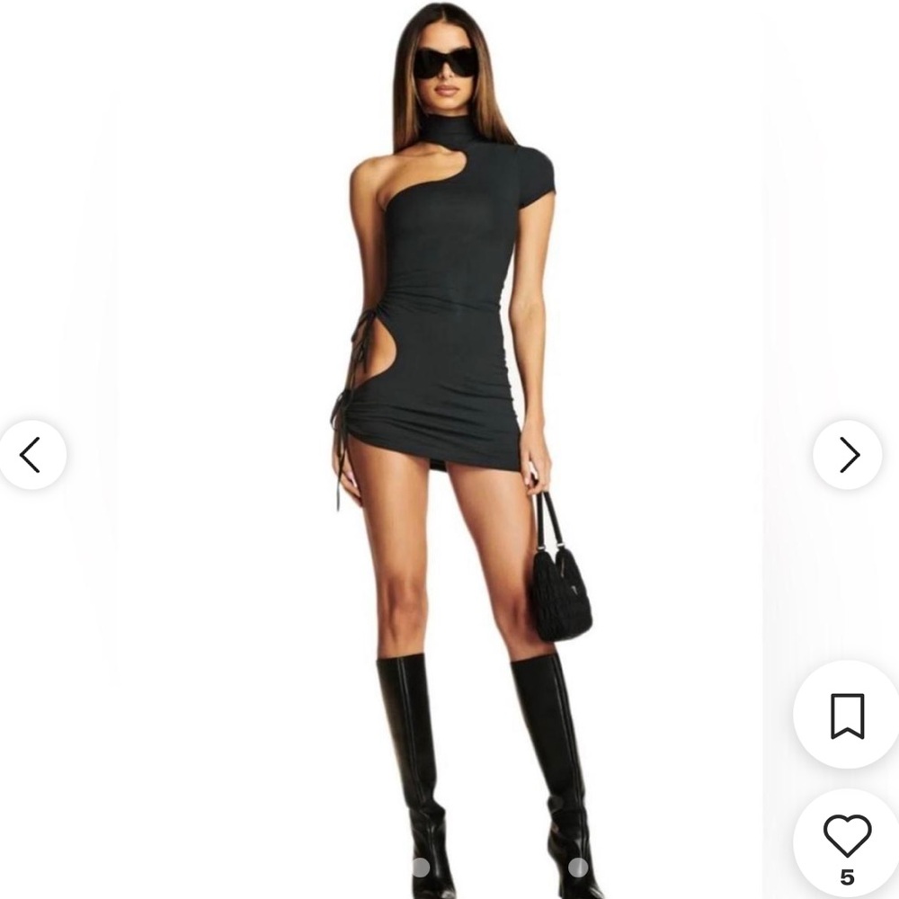 I AM GIA black cutout mini dress size XS